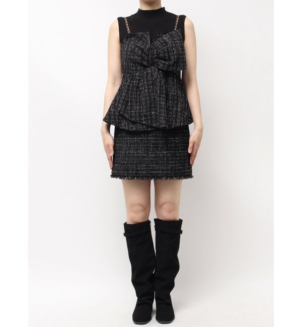 dazzlin「ツイードツイストビスチェ」|キャミソール|