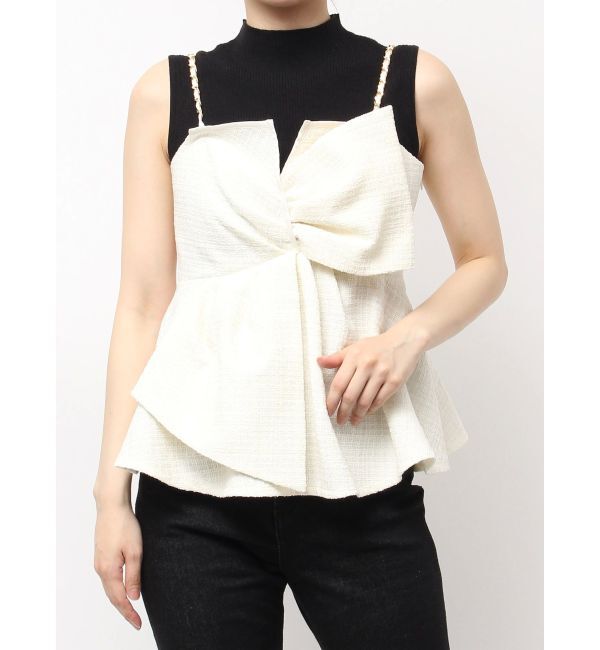 dazzlin「ツイードツイストビスチェ」|キャミソール|