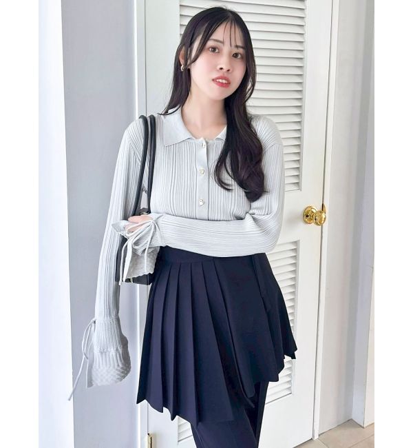 dazzlin「アイレットスリーブニットトップス」|ニット・セーター|