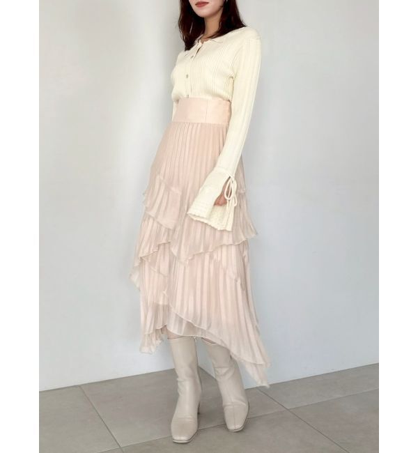 dazzlin「アイレットスリーブニットトップス」|ニット・セーター|