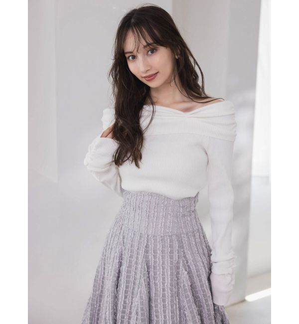 dazzlin「2WAYアシメタックオフショルニット」|ニット・セーター|