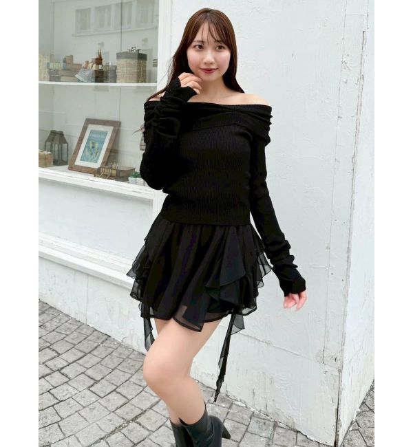 dazzlin「2WAYアシメタックオフショルニット」|ニット・セーター|