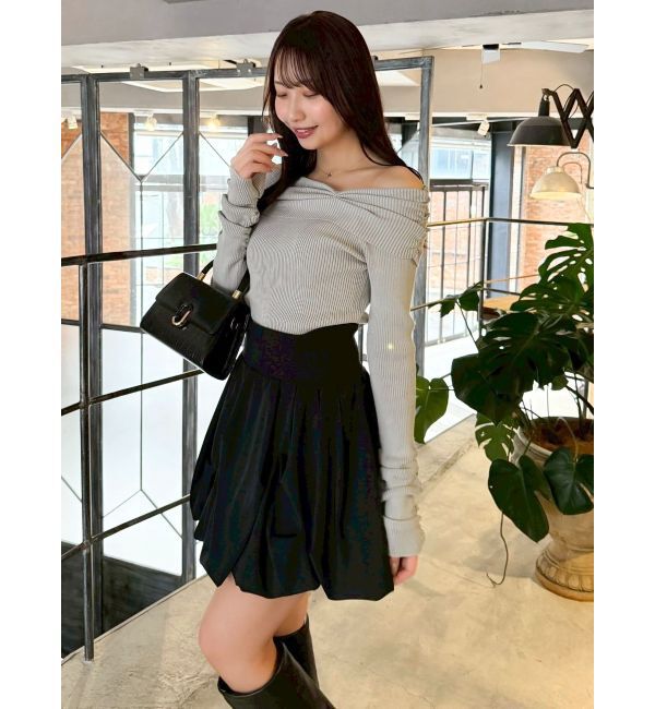 dazzlin「2WAYアシメタックオフショルニット」|ニット・セーター|