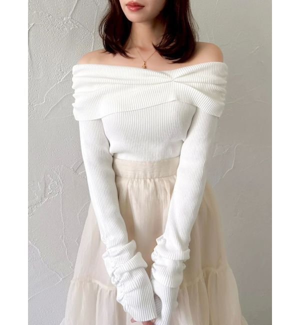 dazzlin「2WAYアシメタックオフショルニット」|ニット・セーター|