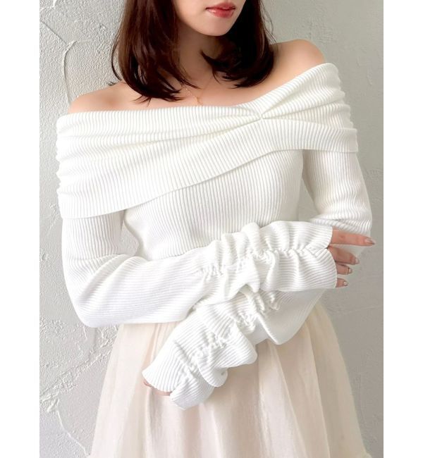 dazzlin「2WAYアシメタックオフショルニット」|ニット・セーター|