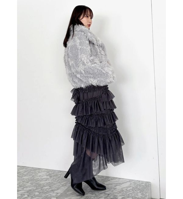 dazzlin「ランダムティアードチュールスカート」|スカート|