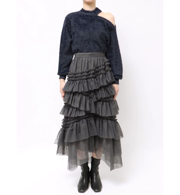 dazzlin「ランダムティアードチュールスカート」|スカート|