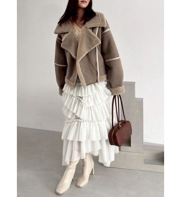 dazzlin「ランダムティアードチュールスカート」|スカート|