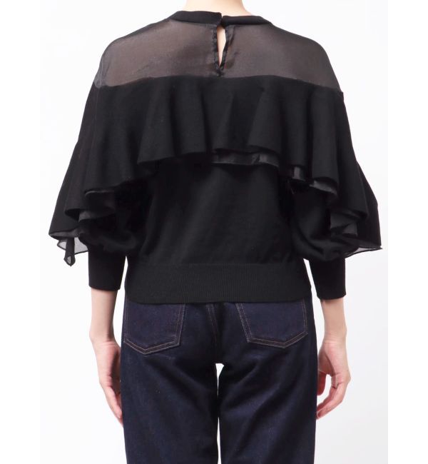 dazzlin「ヨークシアーフリルニットトップス」|ニット・セーター|