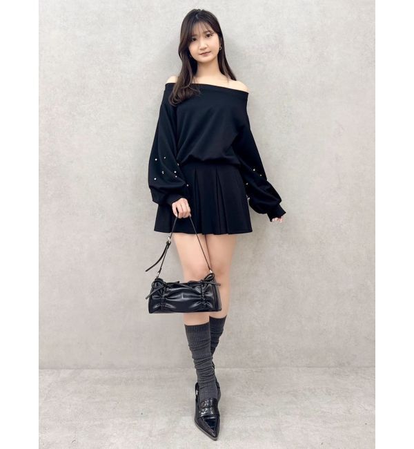 dazzlin「【20周年記念復刻！/セットアップ対応】ビジュースリーブカットプルオーバー」|Tシャツ・カットソー|