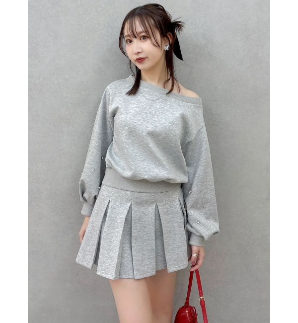 dazzlin「【20周年記念復刻！/セットアップ対応】ビジュースリーブカットプルオーバー」|Tシャツ・カットソー|