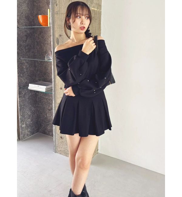 dazzlin「【20周年記念復刻！/セットアップ対応】ビジュースリーブカットプルオーバー」|Tシャツ・カットソー|