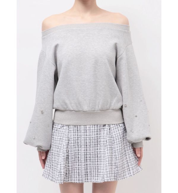 dazzlin「【20周年記念復刻！/セットアップ対応】ビジュースリーブカットプルオーバー」|Tシャツ・カットソー|