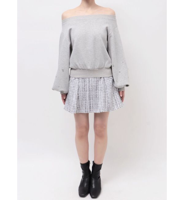 dazzlin「【20周年記念復刻！/セットアップ対応】ビジュースリーブカットプルオーバー」|Tシャツ・カットソー|