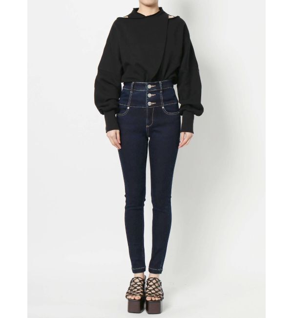 EMODA「【ELDER】ヌードハイウェストデニム」|デニム|