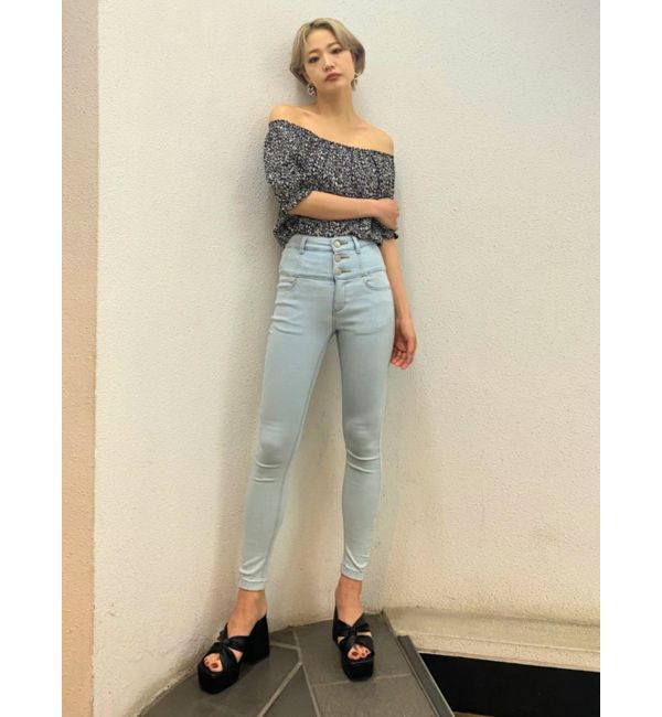 EMODA「【ELDER】ヌードハイウェストデニム」|デニム|