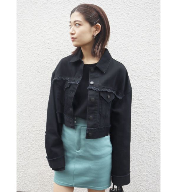 EMODA「ウォッシュデニムGジャン」|ブルゾン・スタジャン|