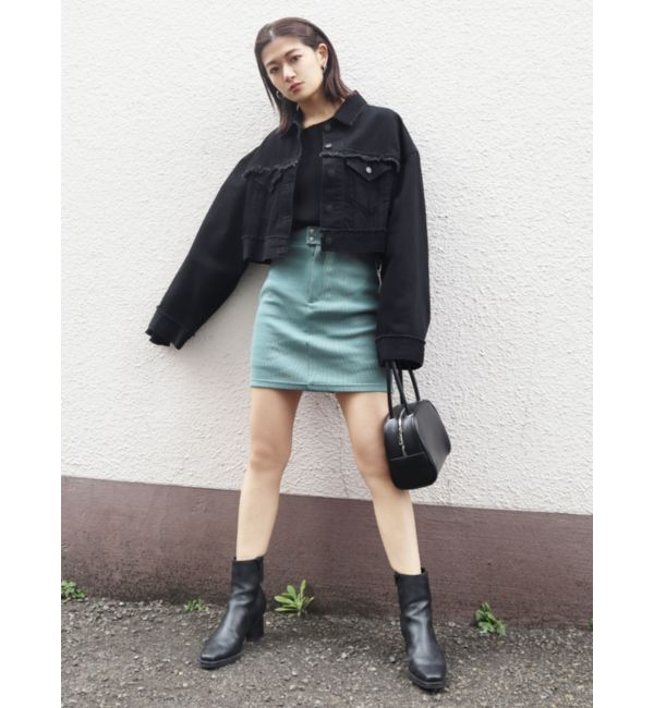 EMODA「ウォッシュデニムGジャン」|ブルゾン・スタジャン|