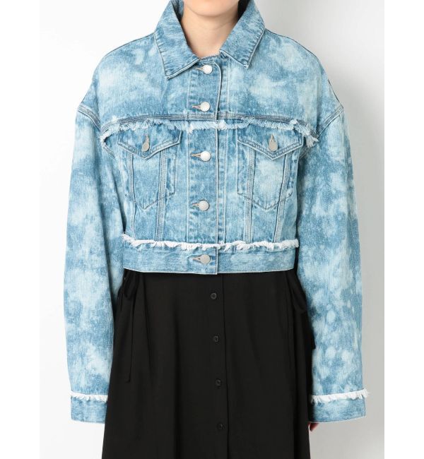 EMODA「ウォッシュデニムGジャン」|ブルゾン・スタジャン|ブルー