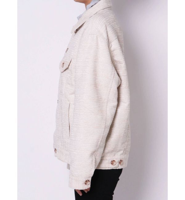 EMODA「オーバーサイズツイードブルゾン」|ブルゾン・スタジャン|