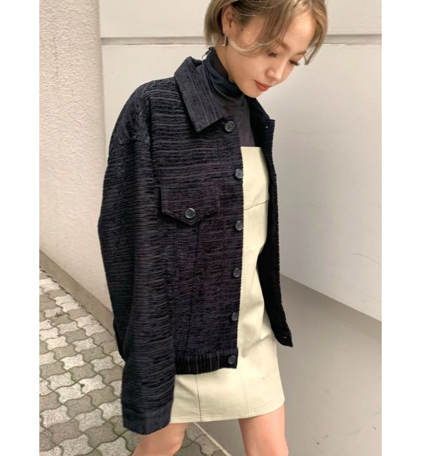 EMODA「オーバーサイズツイードブルゾン」|ブルゾン・スタジャン|