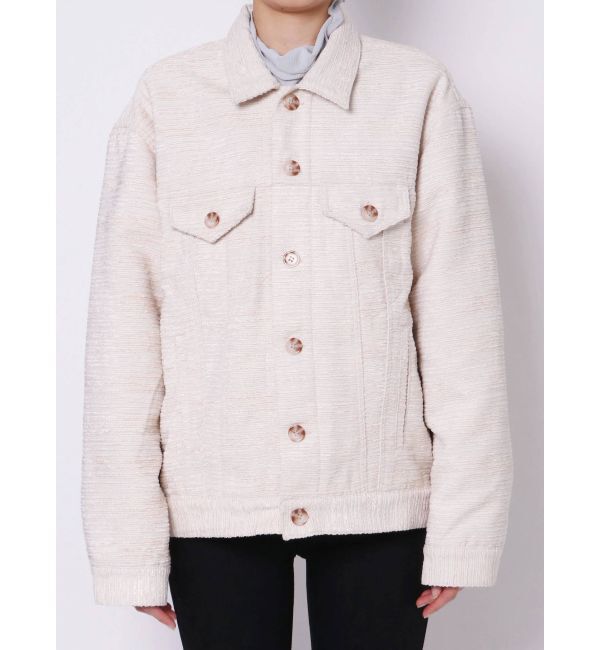 EMODA「オーバーサイズツイードブルゾン」|ブルゾン・スタジャン|