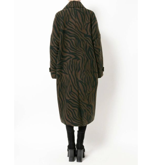 EMODA「ワイドカラーロングコート」|チェスターコート|