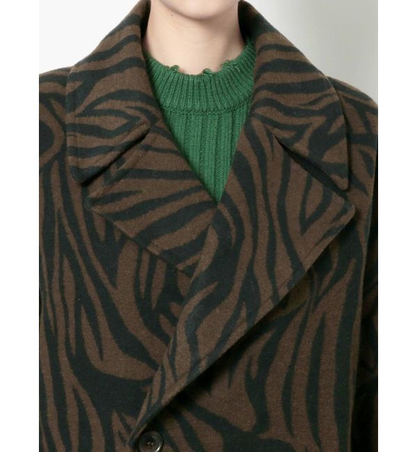 EMODA「ワイドカラーロングコート」|チェスターコート|