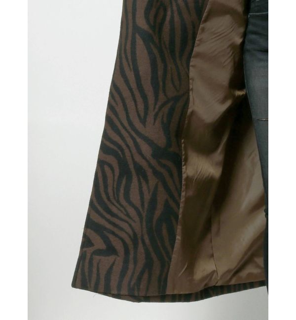 EMODA「ワイドカラーロングコート」|チェスターコート|