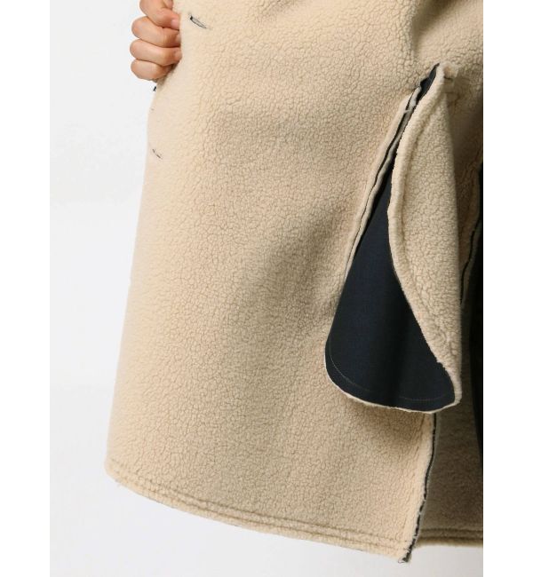 EMODA「フェイクムートンロングフレアコート」|その他|