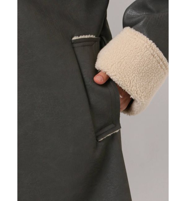 EMODA「フェイクムートンロングフレアコート」|その他|