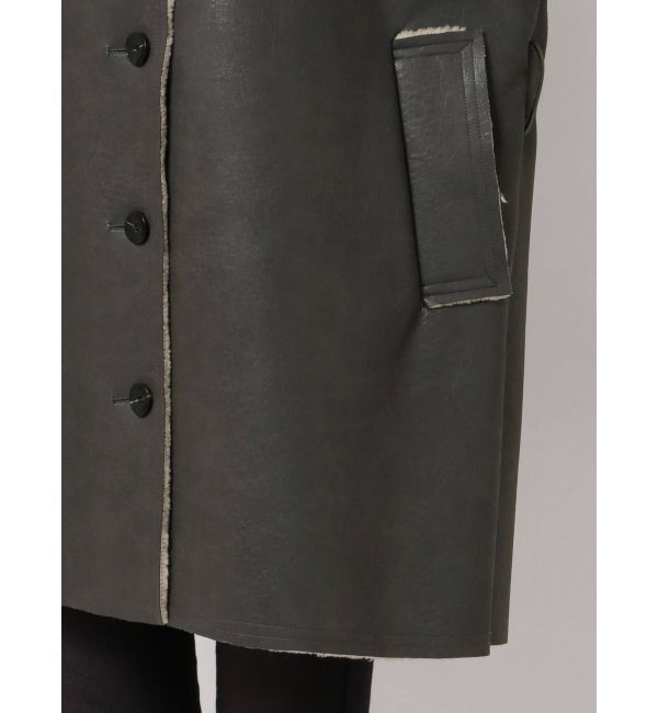 EMODA「フェイクムートンロングフレアコート」|その他|