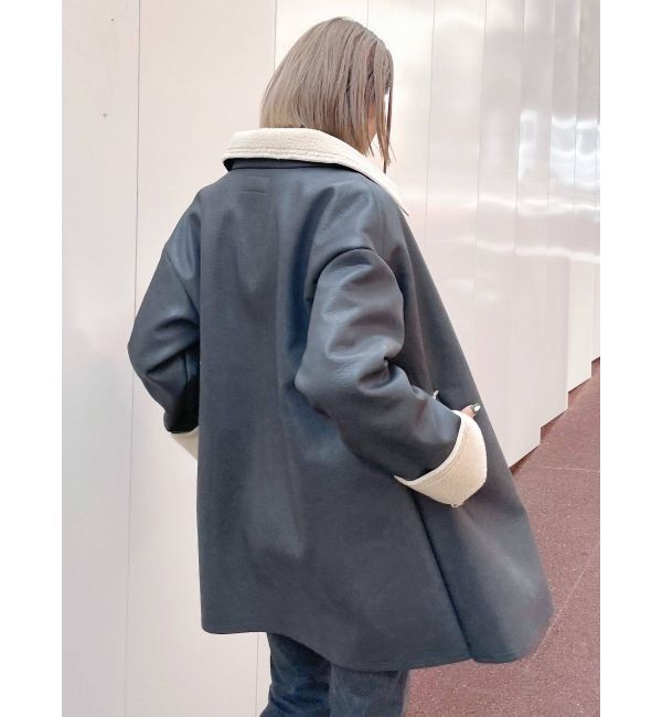 EMODA「フェイクムートンロングフレアコート」|その他|