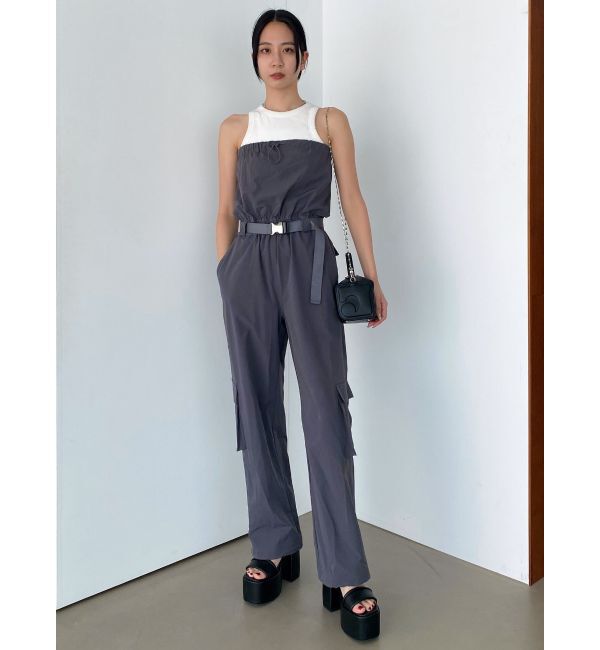 EMODA「【WEB限定】ナイロンベアオールインワン」|オールインワン|