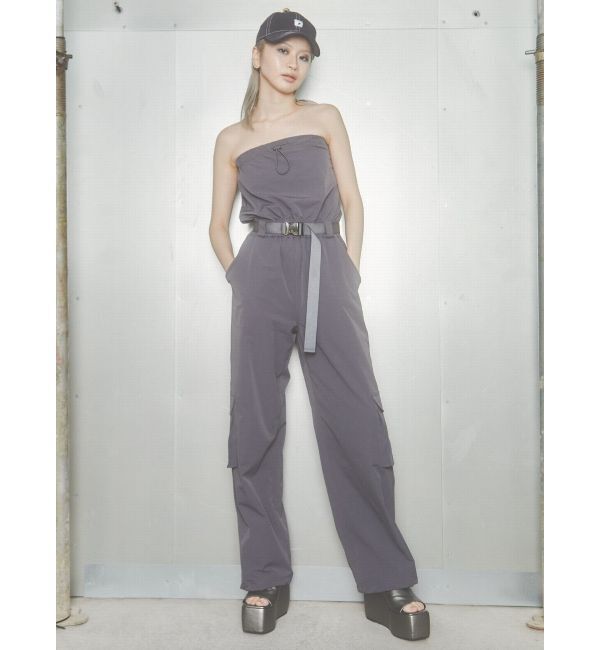 EMODA「【WEB限定】ナイロンベアオールインワン」|オールインワン|