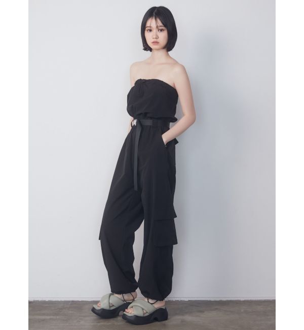 EMODA「【WEB限定】ナイロンベアオールインワン」|オールインワン|