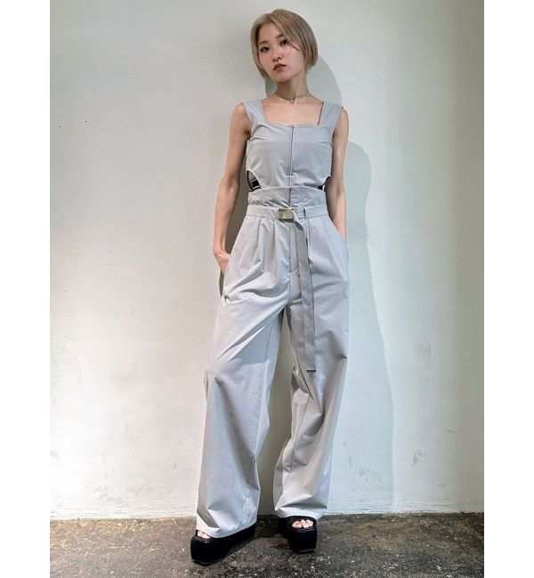 EMODA「バックジャガードラインオールインワン」|オールインワン|グレー