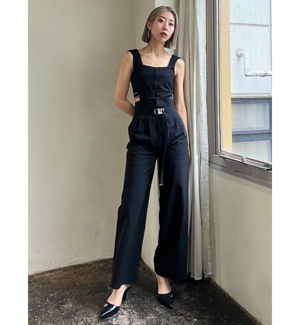 EMODA「バックジャガードラインオールインワン」|オールインワン|ブラック