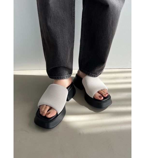 EMODA「ニットワイドバンドサンダル」|サンダル|