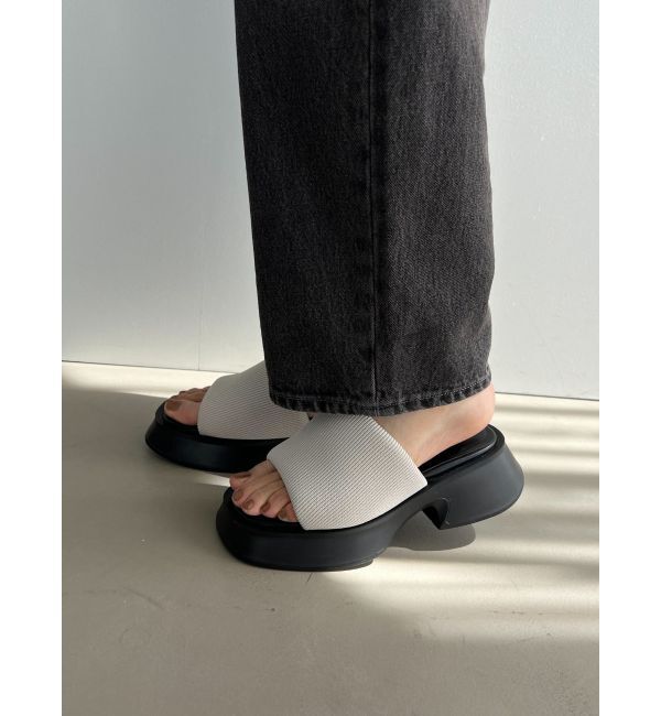 EMODA「ニットワイドバンドサンダル」|サンダル|