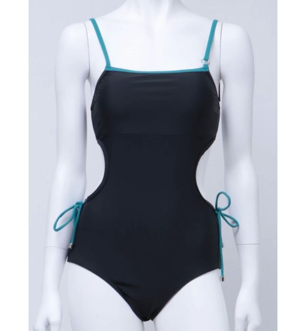 EMODA「カットアウトタイワンピーススイムウェアー」|コンビネゾン|グレー