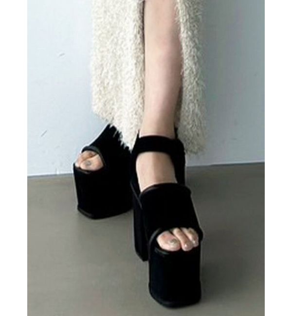 EMODA「インステップスエードサンダル」|サンダル|