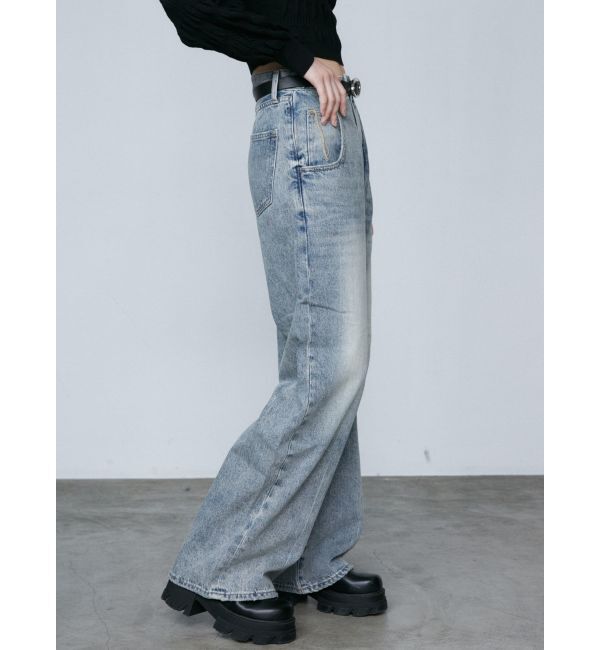 EMODA「ルーズワイドハイウエストジーンズ」|デニム|