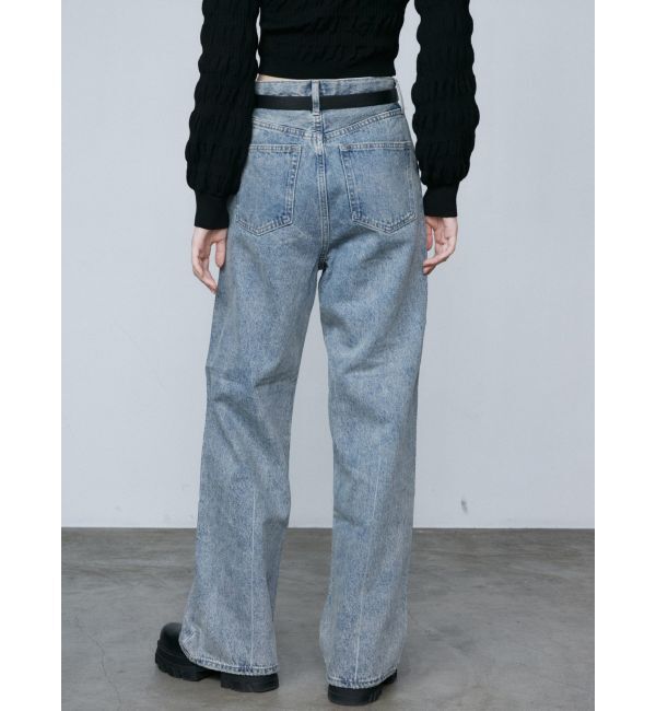 EMODA「ルーズワイドハイウエストジーンズ」|デニム|