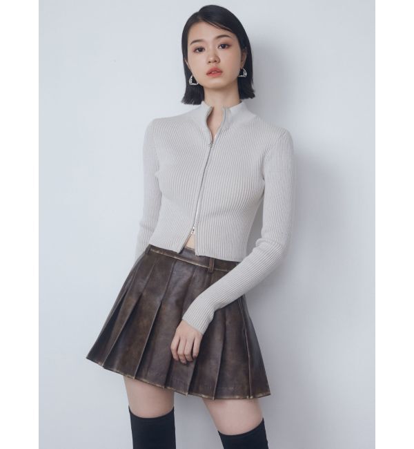 EMODA「ヴィンテージライクプリーツミニスカート」|スカート|