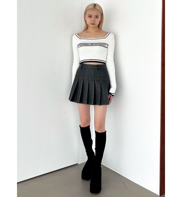 EMODA「ヴィンテージライクプリーツミニスカート」|スカート|