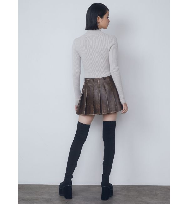 EMODA「ヴィンテージライクプリーツミニスカート」|スカート|