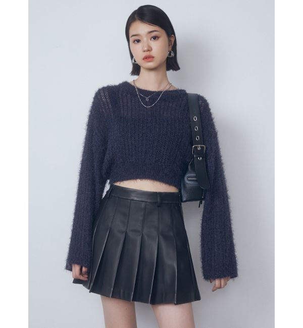 EMODA「ヴィンテージライクプリーツミニスカート」|スカート|