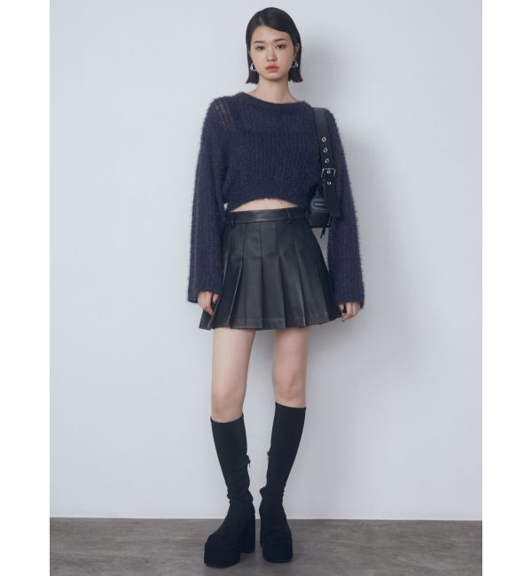 EMODA「ヴィンテージライクプリーツミニスカート」|スカート|