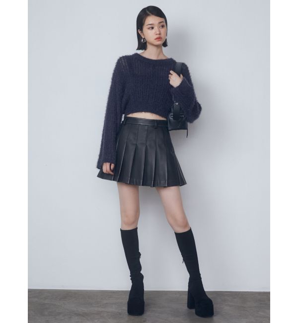 EMODA「ヴィンテージライクプリーツミニスカート」|スカート|